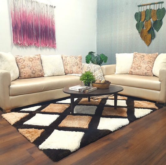 Avioni Home Plush Soft Washable Decorative Carpet in Multi Color| Soft, Easy to Clean