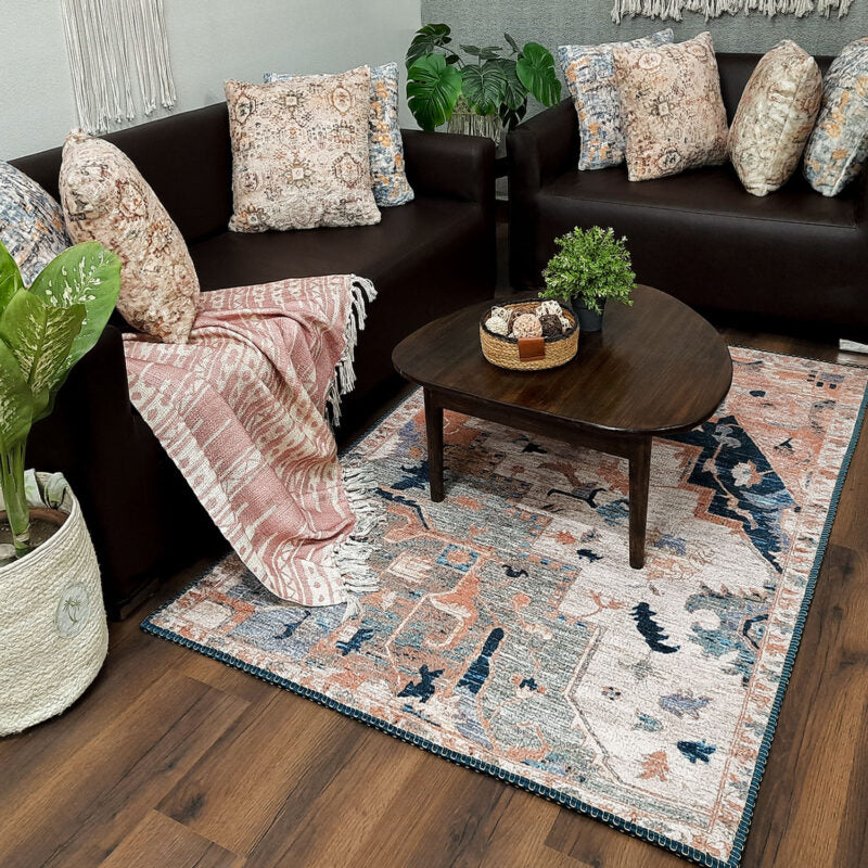 Choose Avioni Faux Silk Carpet for a Stylish and Modern Living Room | Durable and Washable | RoseWood Collection