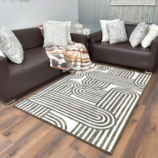 Avioni Faux Silk Carpet for a Stylish and Modern Living Room | Durable and Washable