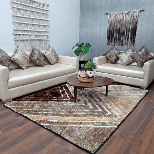Modern Area Rug – Shag Pile Carpet in Multicolor 3D Modern Waves Design – Avioni – Best Deal