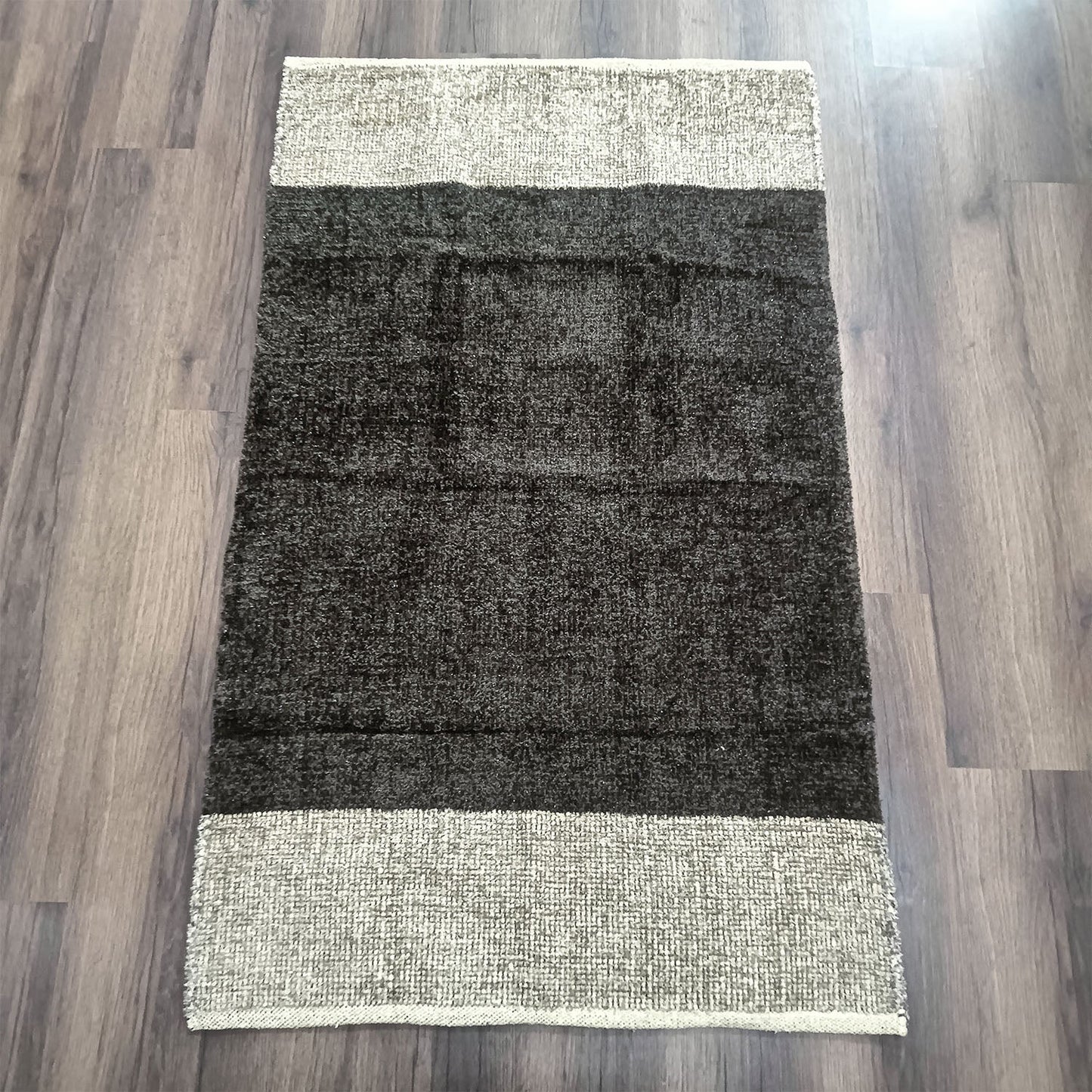 Avioni Handloom Cut Shuttle Rugs by Master Artisans | Soft Touch | Home Washable | Coffee and Beige | Reversible - 3 feet x 5 feet (~90 cm x 150 cm)