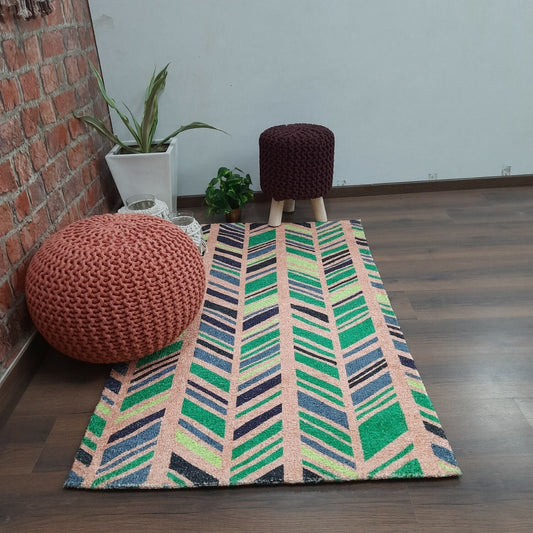 Avioni Carpets for Living Room – Neo Modern Collection Pink Multicolour Carpet/Rug – 92 x 152 cm 90cm x 150cm (~3×5 Feet)