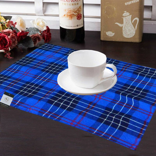 Avioni Premium Faux Silk Table mats With Matching Napkins Export Quality ( Set of 12)