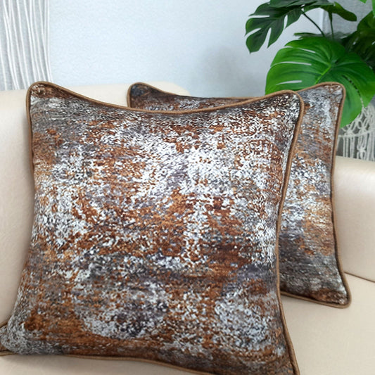 Cushion Cover – Beautiful Brown Abstract Design – Best Price 40cm x 40cm (~16″ x 16″)