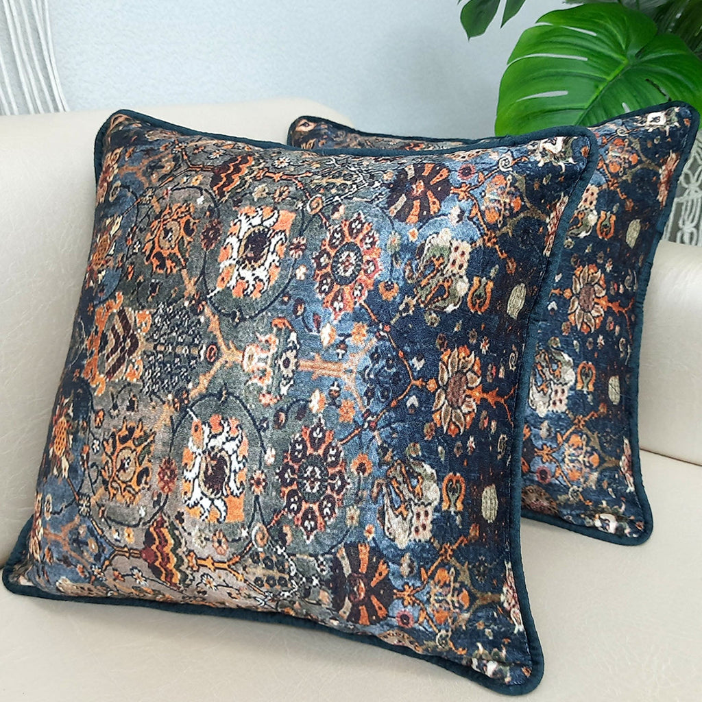 Cushion Cover  – Beautiful Ethnic Design – 40cm x 40cm (~16″ x 16″)