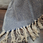 Blue Cotton Blankets |Organic Bio Washed|King Sized Double Bed In Giftable Zip Packing By Avioni-228cms x 228 cms(90×90 inches)