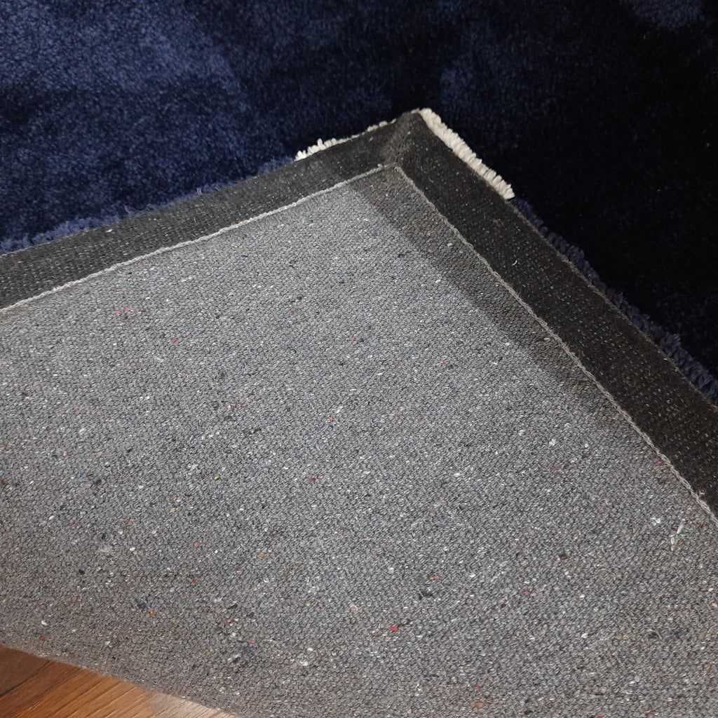 Avioni Atlas Collection- Navy Blue/White -Different Sizes Shaggy Fluffy Rugs and Carpet for Living Room