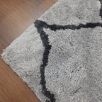 Avioni Atlas Collection- Micro Gray Moroccan Design Carpet -Different Sizes