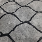 Avioni Atlas Collection- Micro Gray Moroccan Design Carpet -Different Sizes
