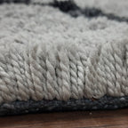 Avioni Atlas Collection- Micro Gray Moroccan Design Carpet -Different Sizes