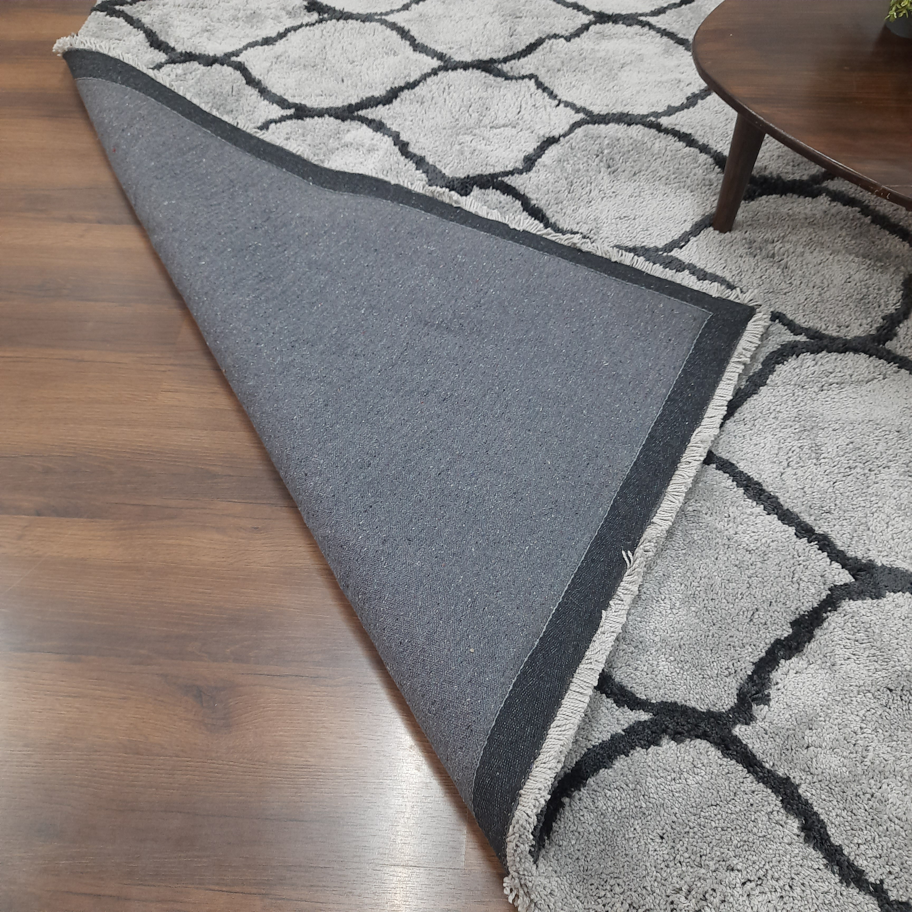 Avioni Atlas Collection- Micro Gray Moroccan Design Carpet -Different Sizes