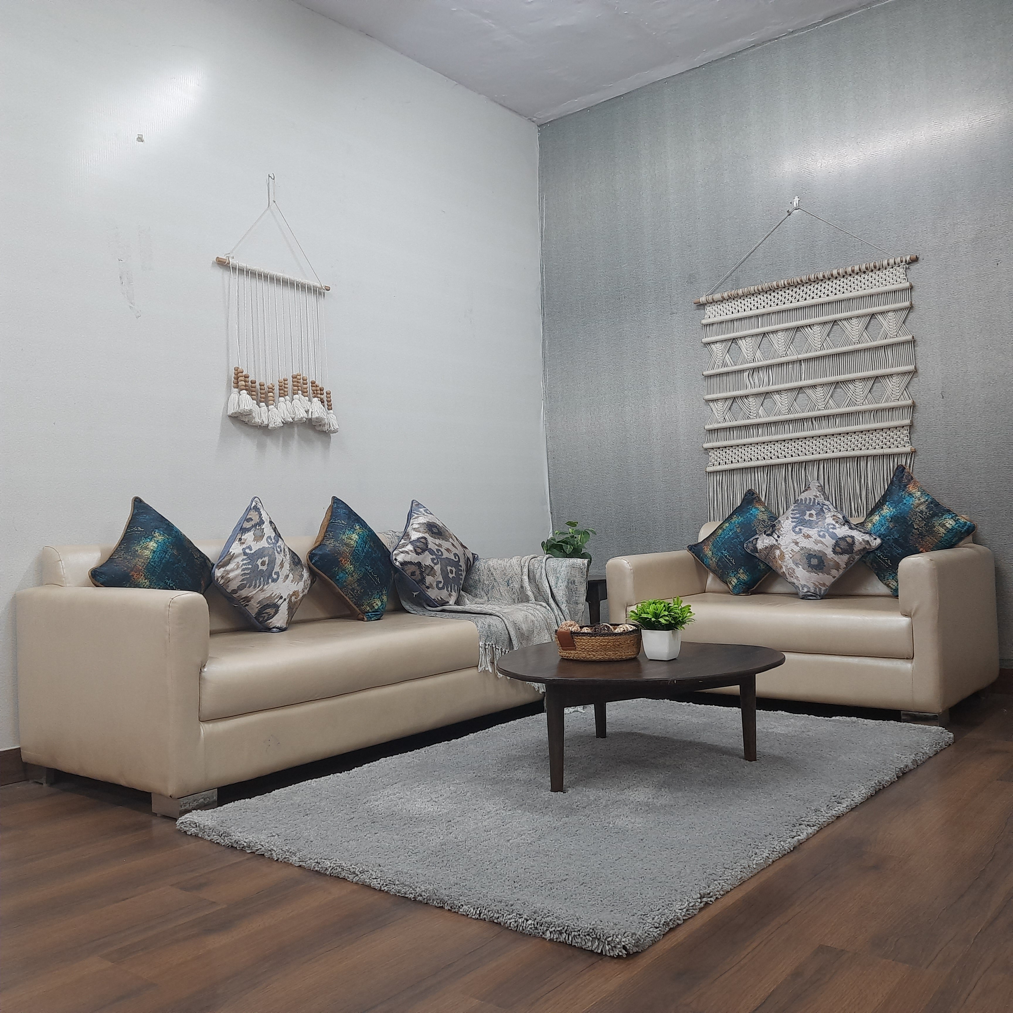 Avioni Home Atlas Collection - Microfiber Carpet In Plain Grey | Soft, Easy to Clean