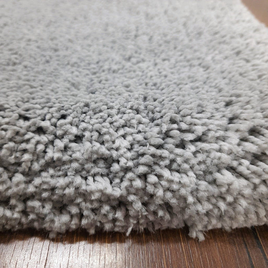 Avioni Home Atlas Collection - Microfiber Carpet In Plain Grey | Soft, Easy to Clean