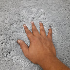 Avioni Home Atlas Collection - Microfiber Carpet In Plain Grey | Soft, Easy to Clean