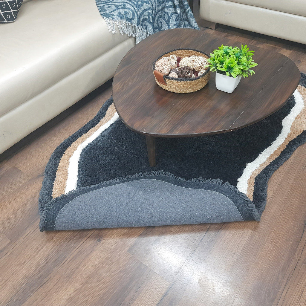 Avioni Home Microfiber Artisan Design Carpet In Multi Color | Soft, Non-Slip, Easy to Clean |120cm x 180cm (Maximum on both sides)