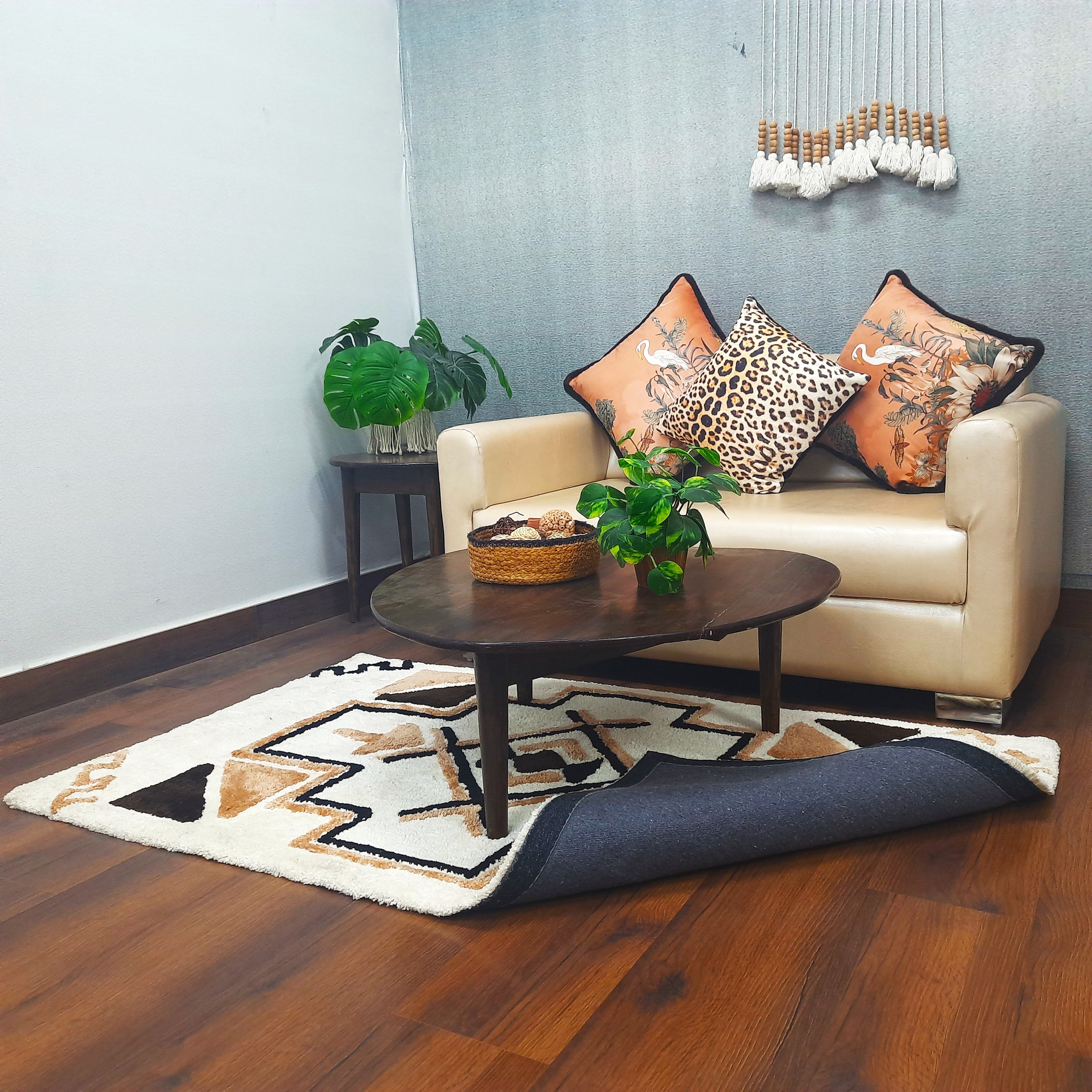 Avioni Home Atlas Collection - Shaggy Carpet In Multi Color | Soft, Non-Slip, Easy to Clean