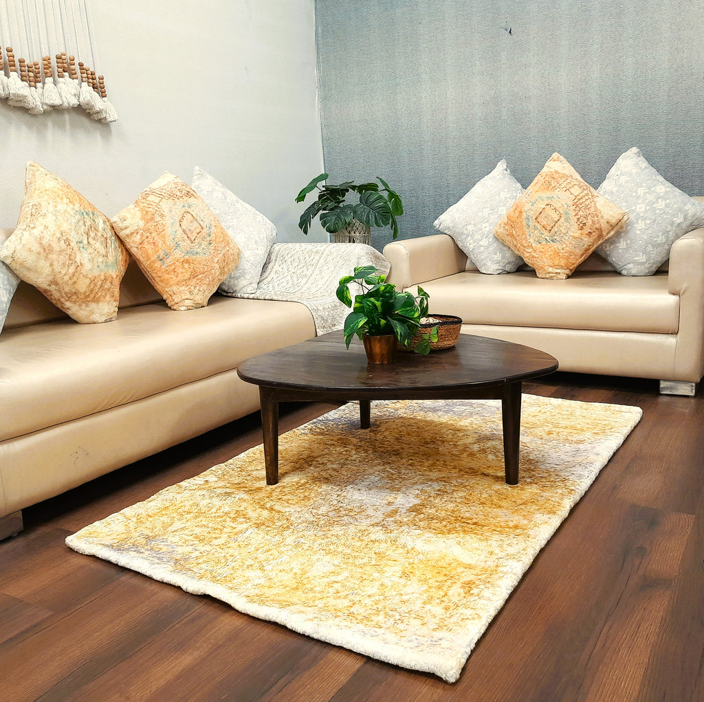 Soft Shaggy Premium Super Soft Luxury Floral Design Rugs  in Faux Fur – Multi Color – Avioni Carpets