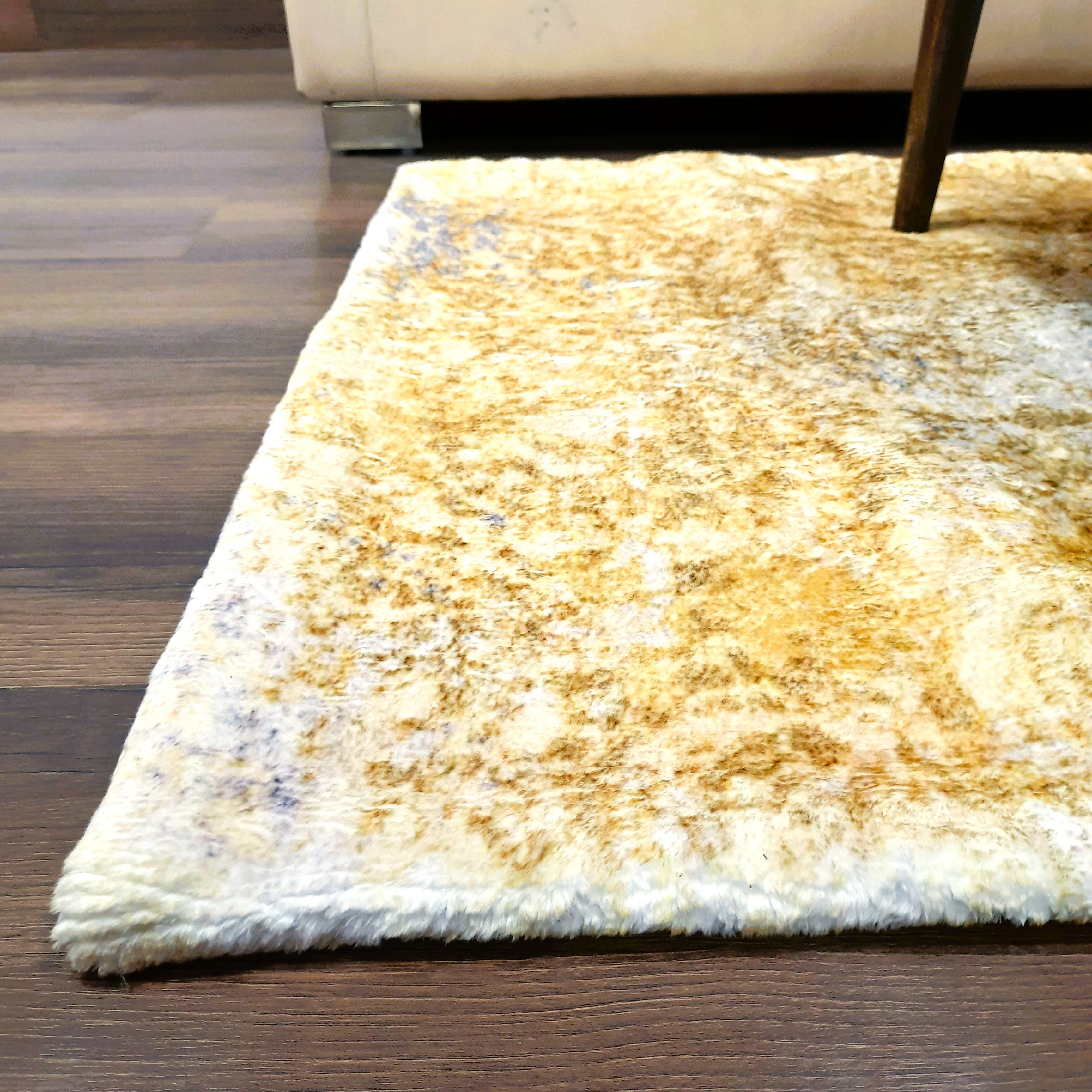 Soft Shaggy Premium Super Soft Luxury Floral Design Rugs  in Faux Fur – Multi Color – Avioni Carpets