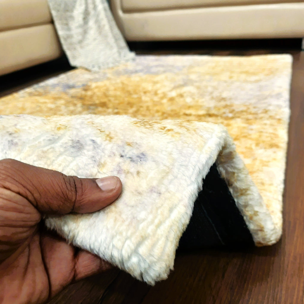 Soft Shaggy Premium Super Soft Luxury Floral Design Rugs  in Faux Fur – Multi Color – Avioni Carpets