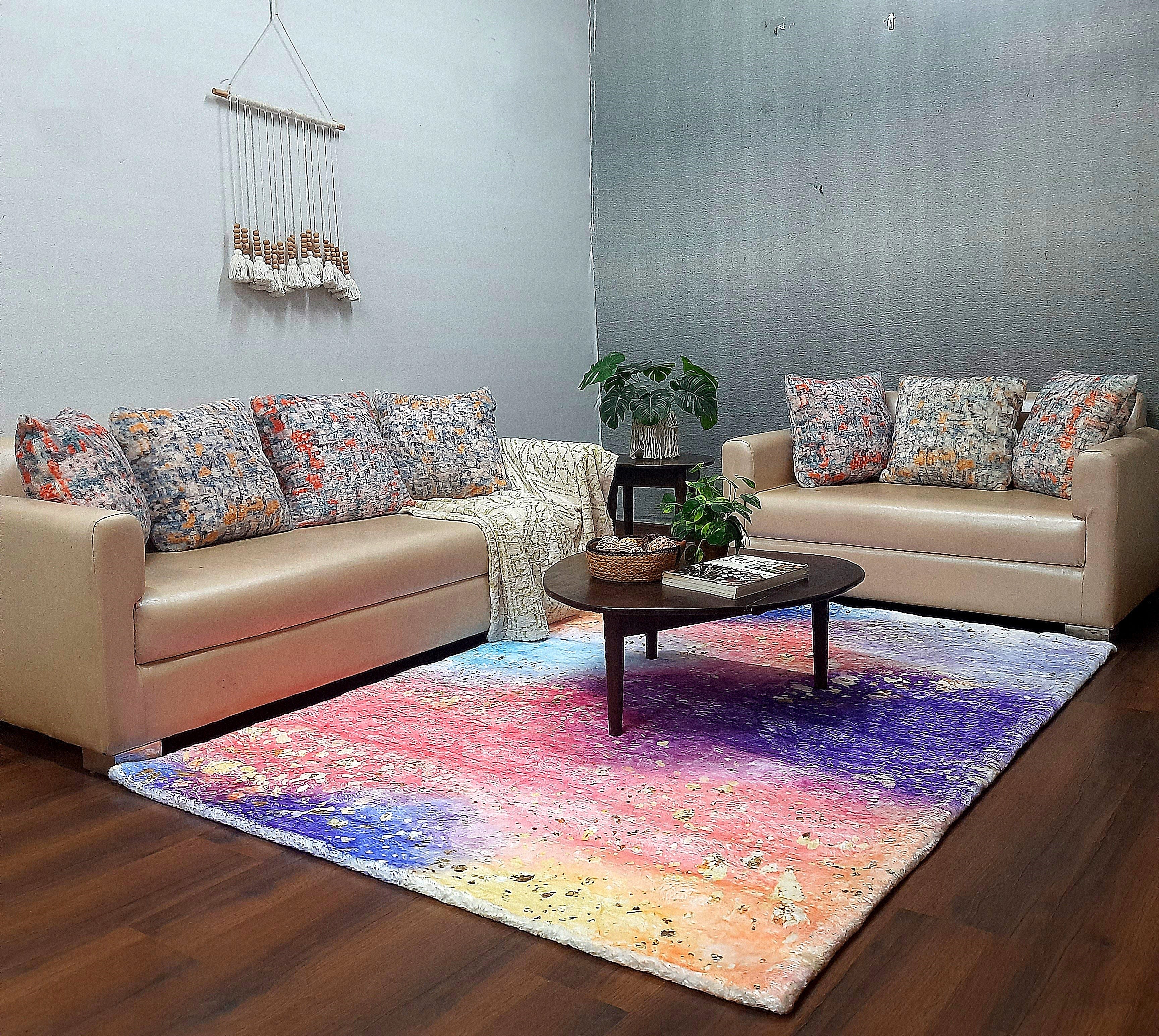 Plush Soft Faux Fur Premium Luxury Rug – Multi Color – Avioni Carpets