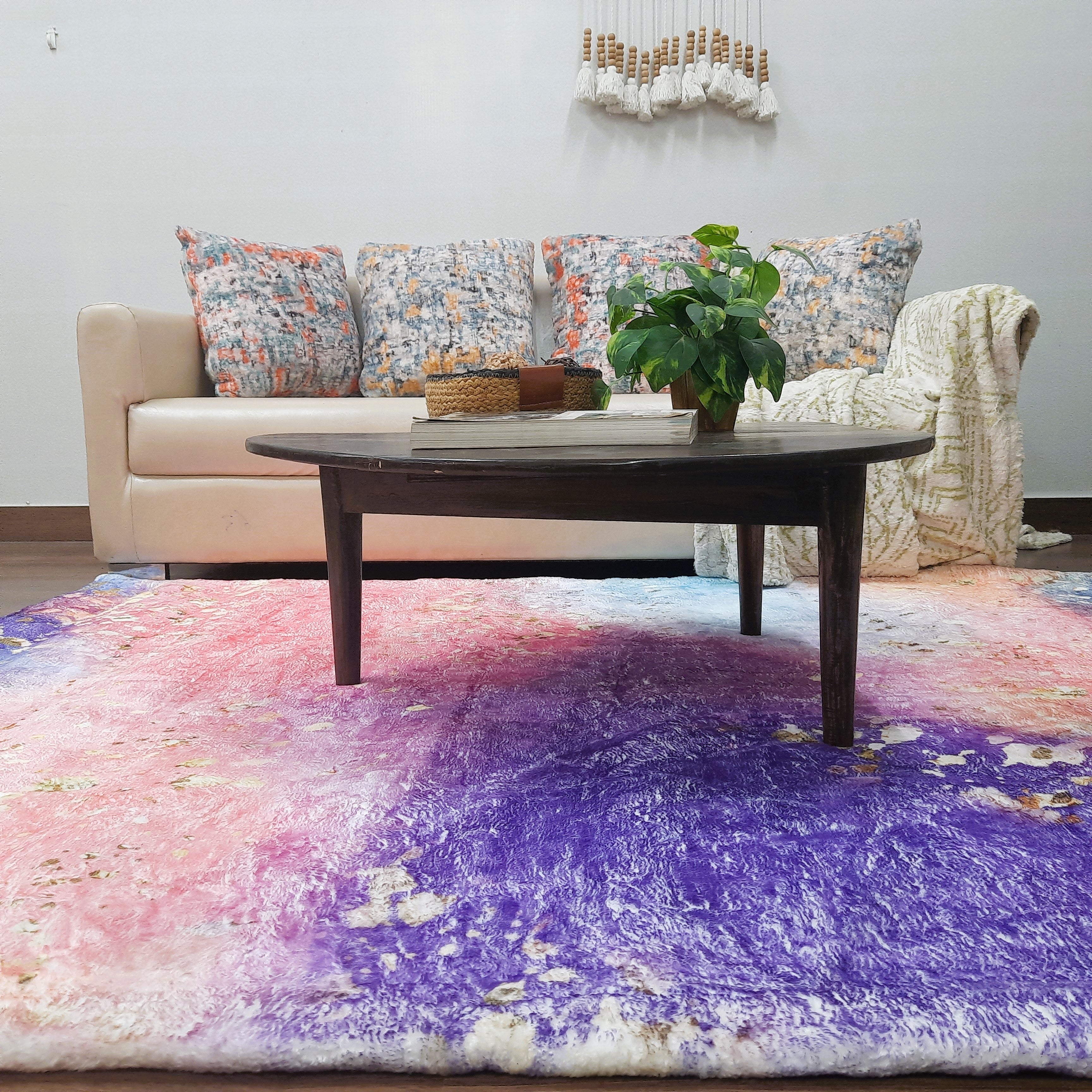 Plush Soft Faux Fur Premium Luxury Rug – Multi Color – Avioni Carpets