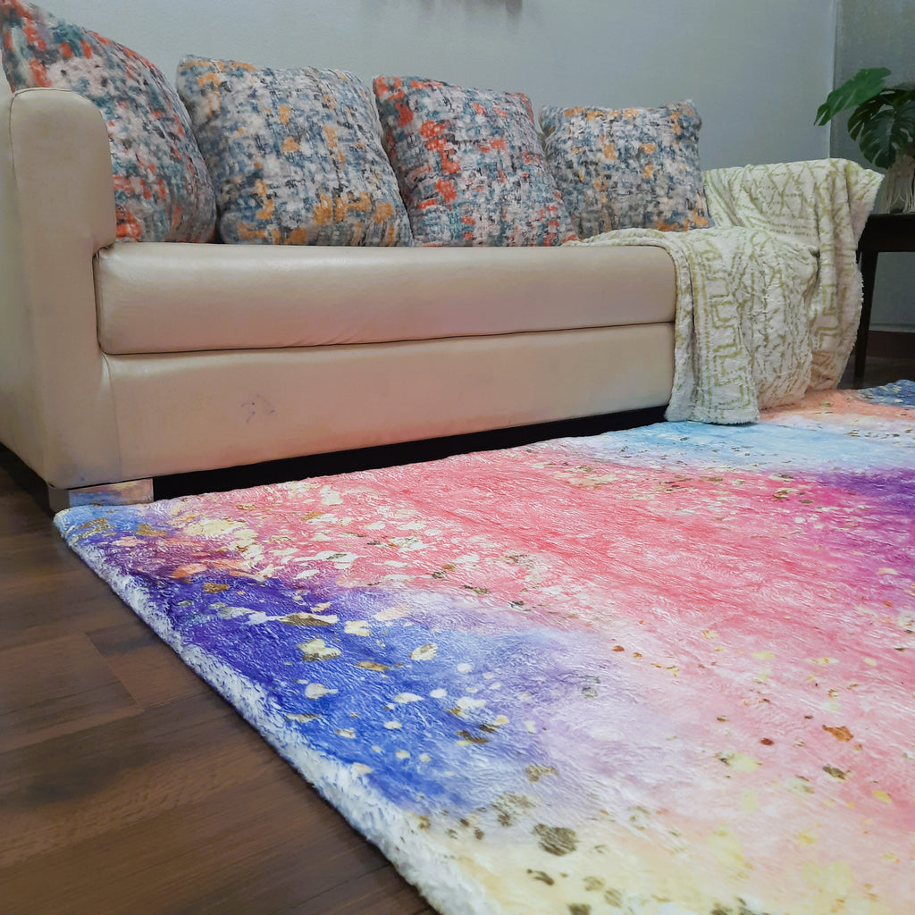 Plush Soft Faux Fur Premium Luxury Rug – Multi Color – Avioni Carpets