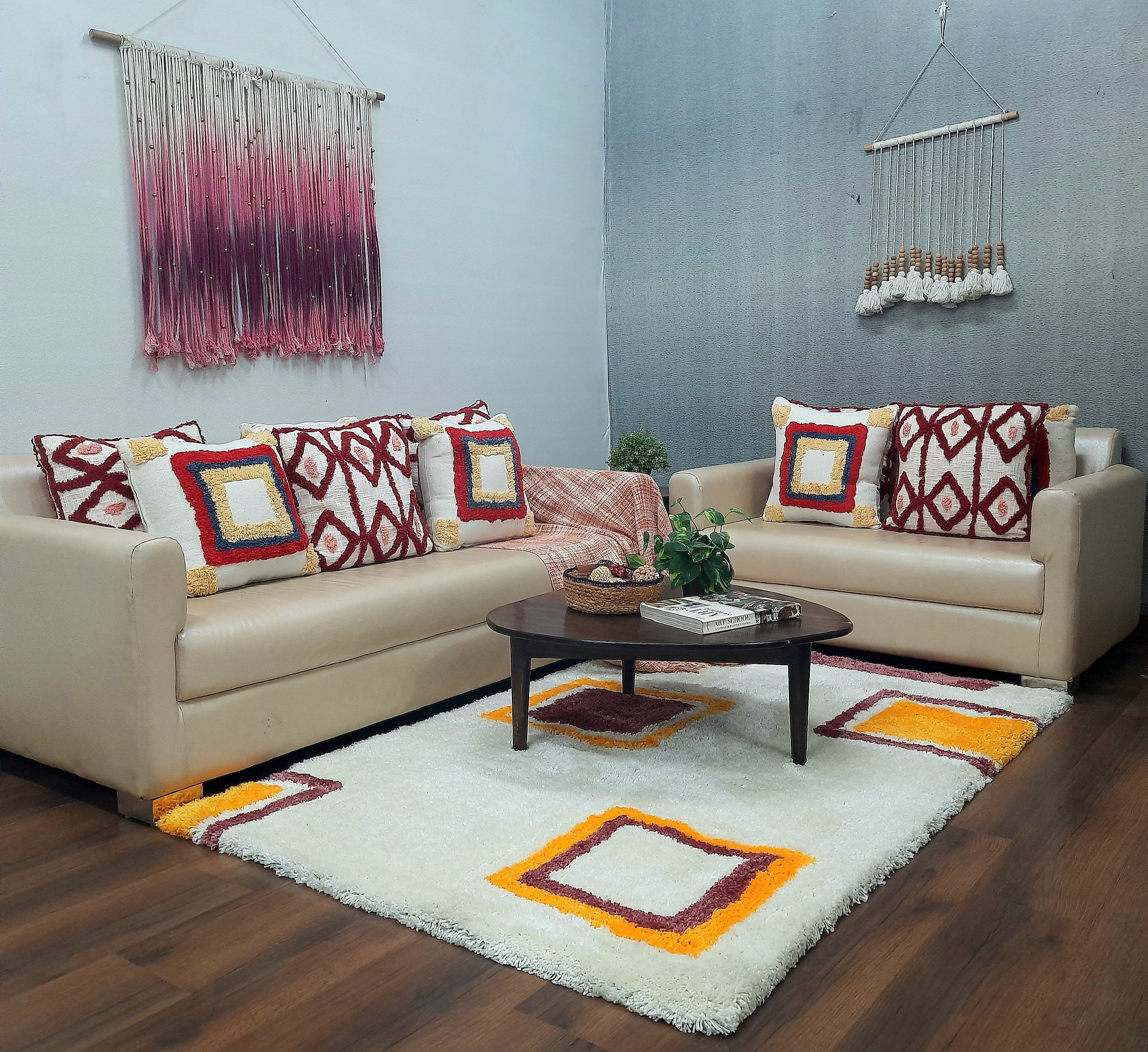 Avioni Home Atlas Collection - Microfiber Modern Design Multi Color| Soft, Easy to Clean