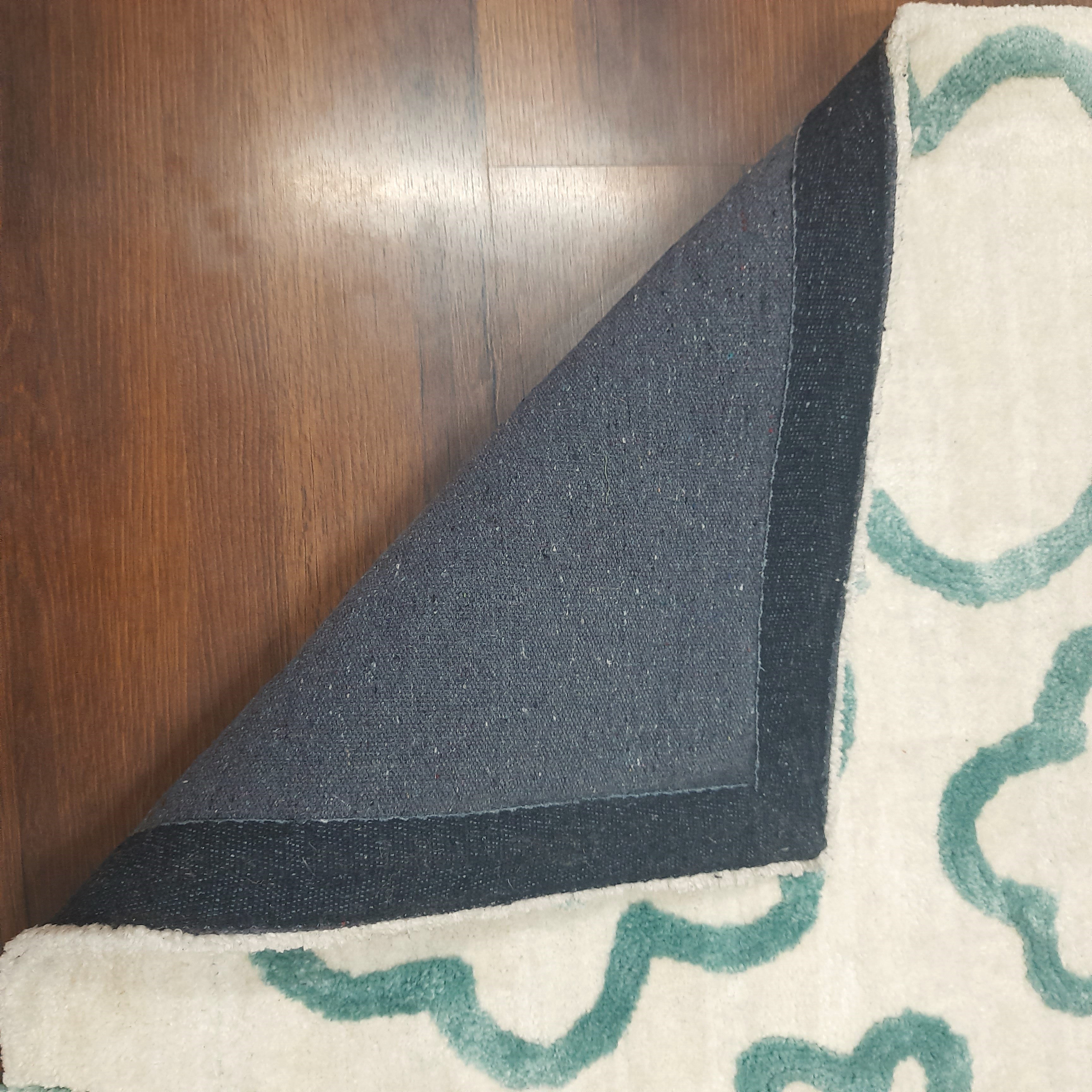 Avioni Home Atlas Collection - Plush Soft Washable Carpet In Aqua Blue & Ivory| Soft, Easy to Clean