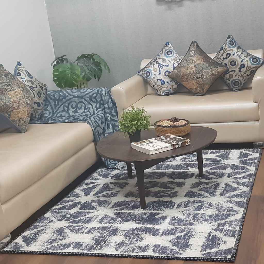 Avioni Faux Silk Carpet for a Stylish and Modern Living Room Vintage theme | Durable and Washable