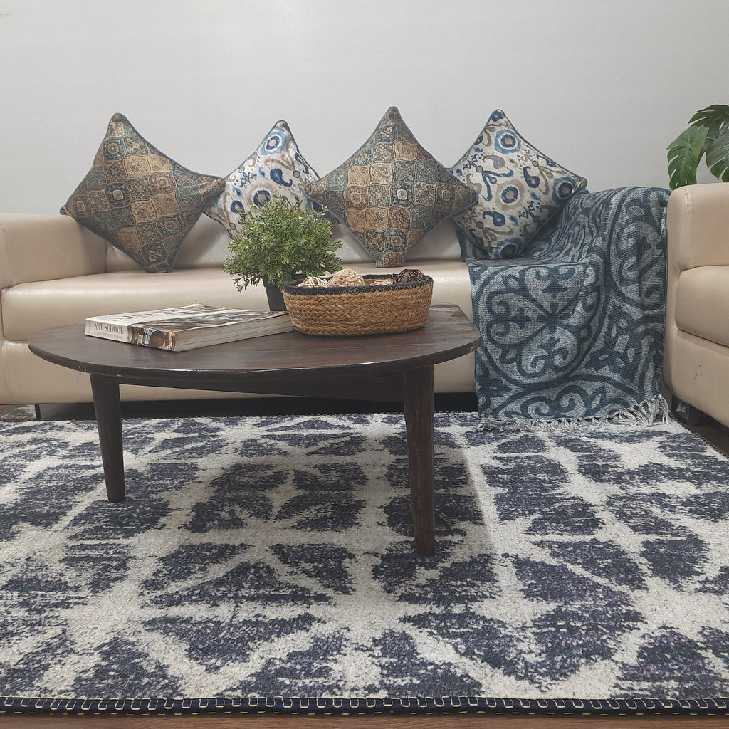 Avioni Faux Silk Carpet for a Stylish and Modern Living Room Vintage theme | Durable and Washable