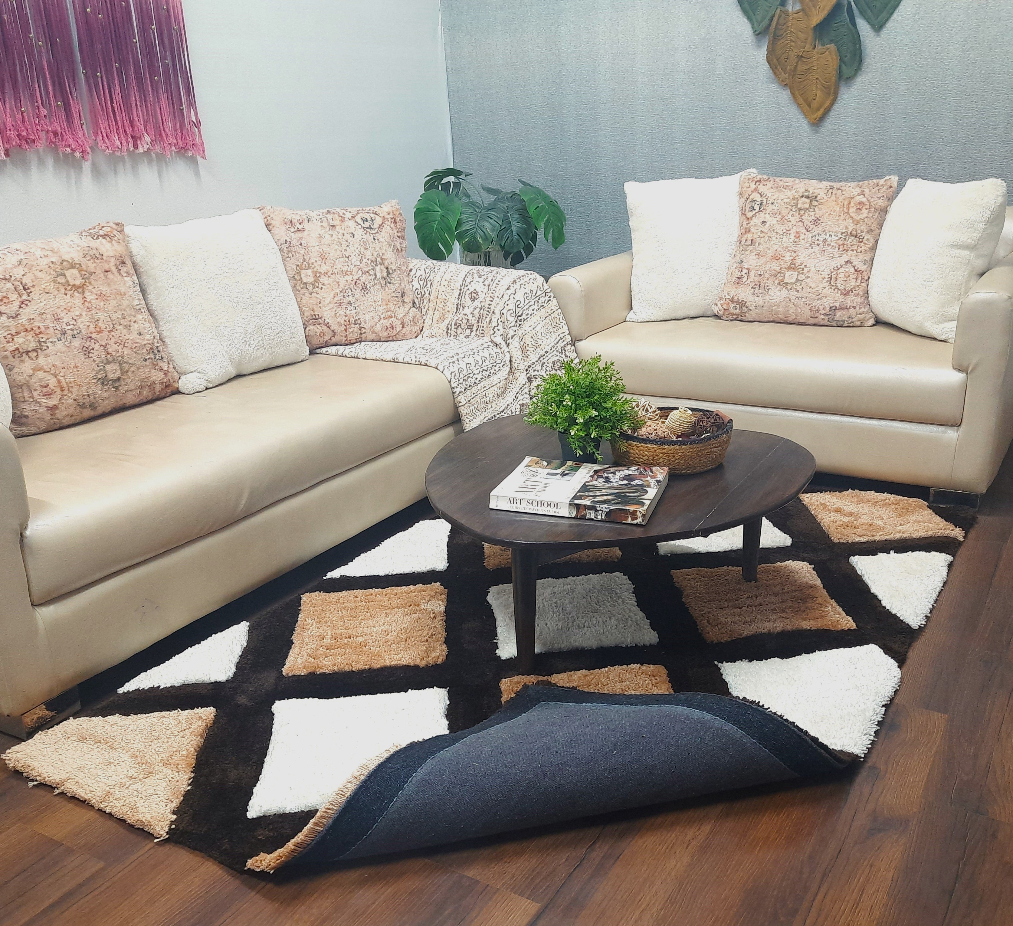 Avioni Home Plush Soft Washable Decorative Carpet in Multi Color| Soft, Easy to Clean