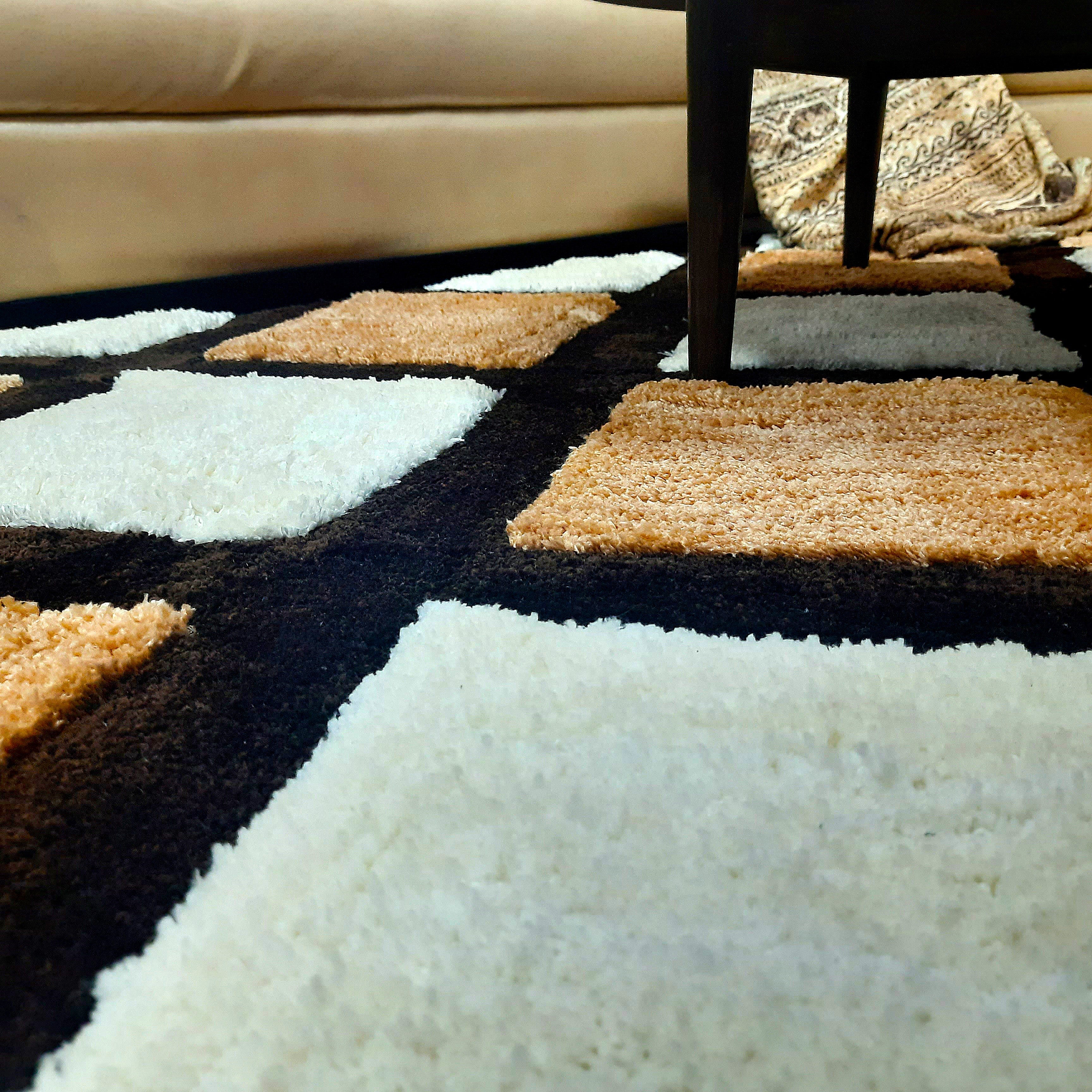 Avioni Home Plush Soft Washable Decorative Carpet in Multi Color| Soft, Easy to Clean