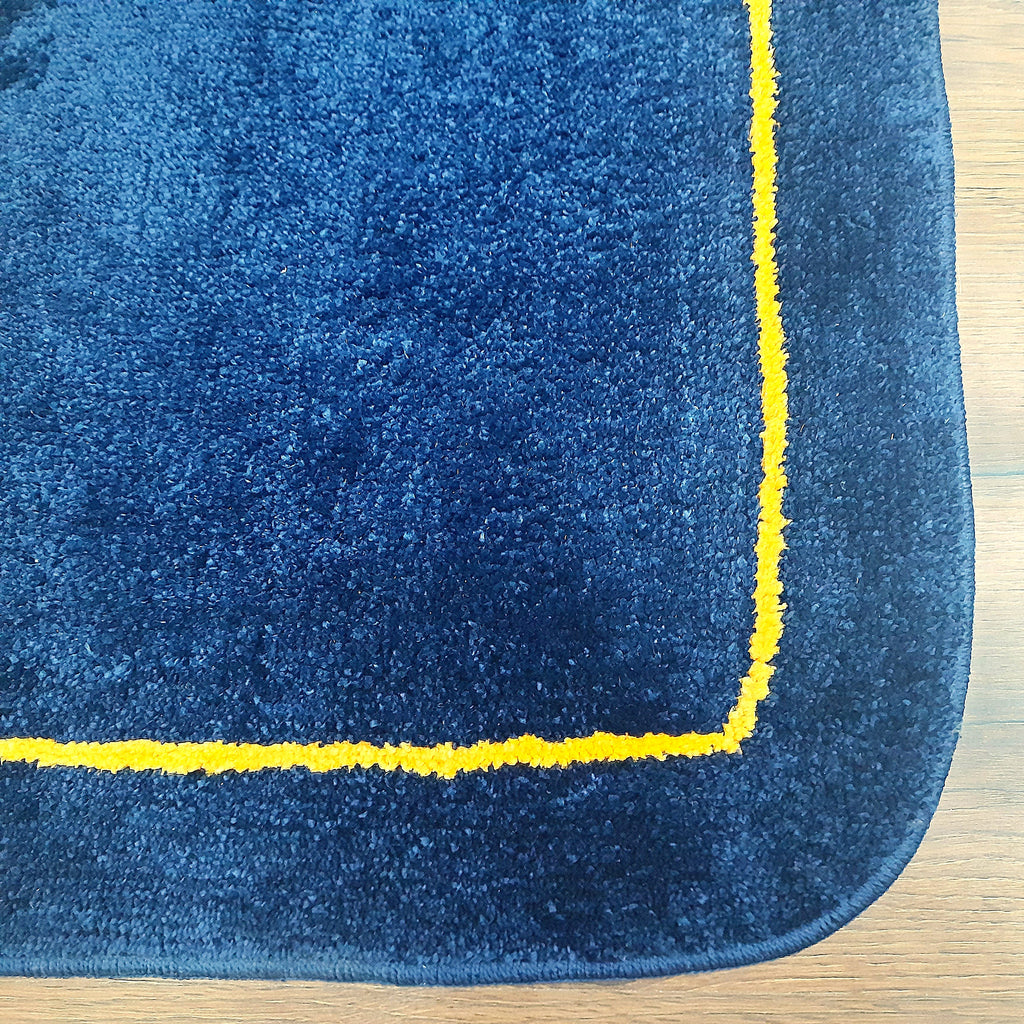 Avioni Home | Navy Elegance Microfiber Runner | Luxuriously Soft, Stylish | 55 x 140 cm | 12.5mm thickness