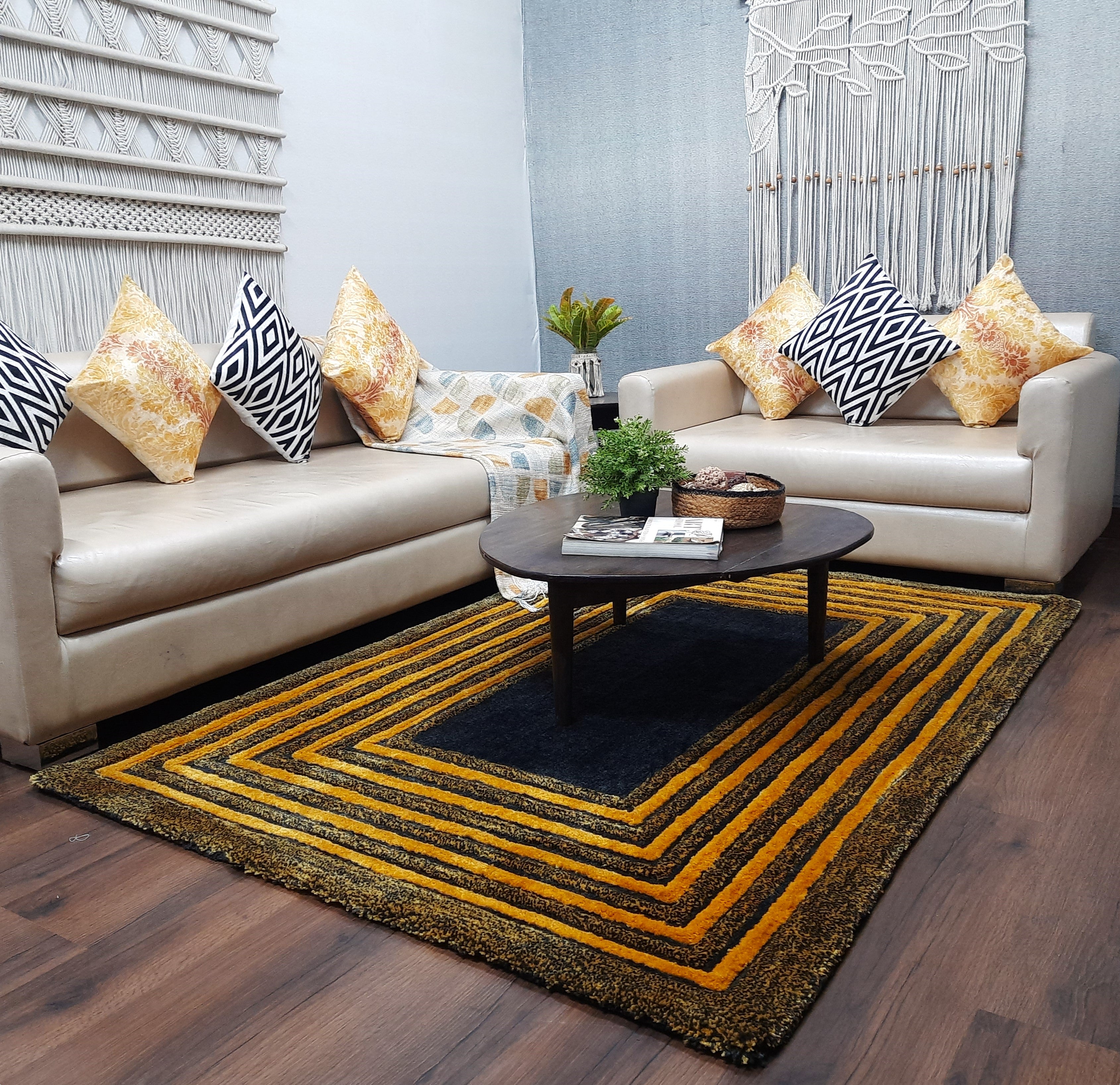 Avioni Artistry Collection|3D Modern Minimalist Multi-Color Abstract Living Room Rugs | Different Sizes | Carpet for Living Room