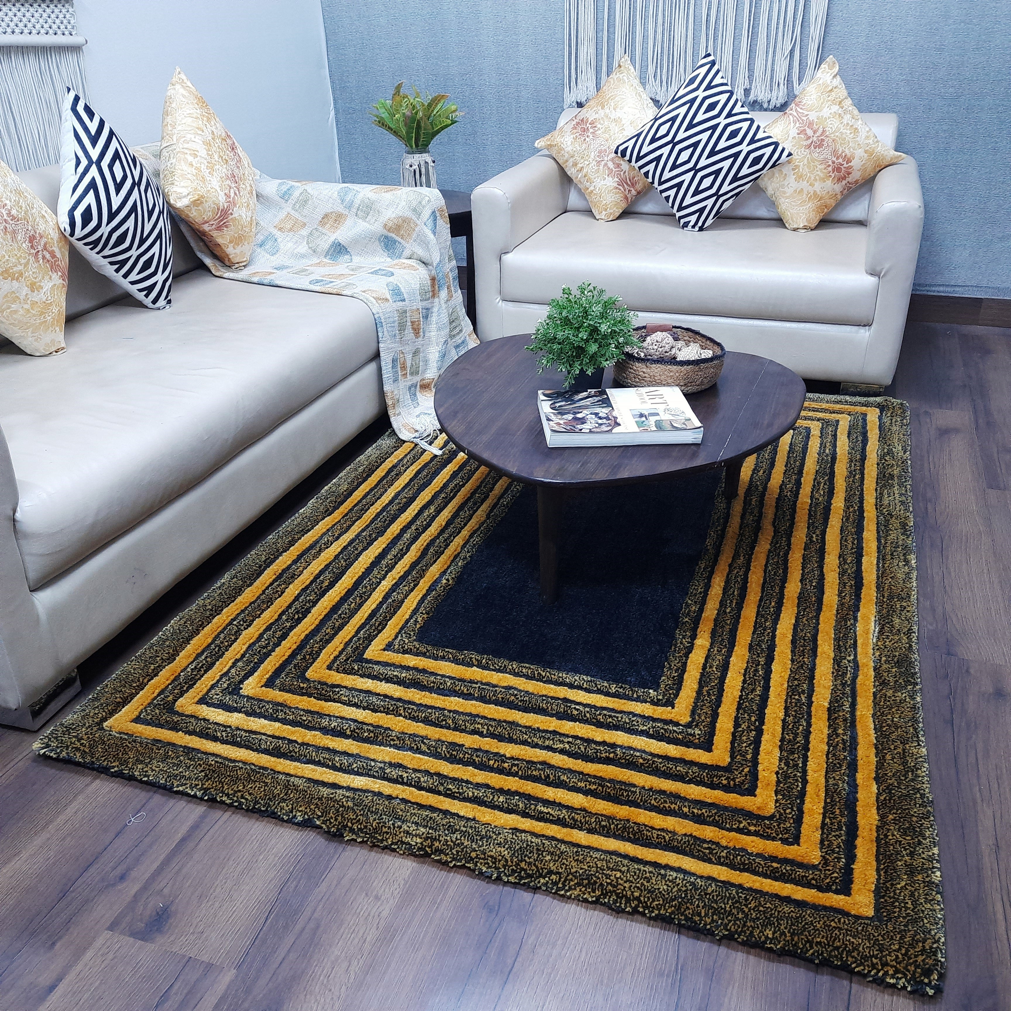 Avioni Artistry Collection|3D Modern Minimalist Multi-Color Abstract Living Room Rugs | Different Sizes | Carpet for Living Room