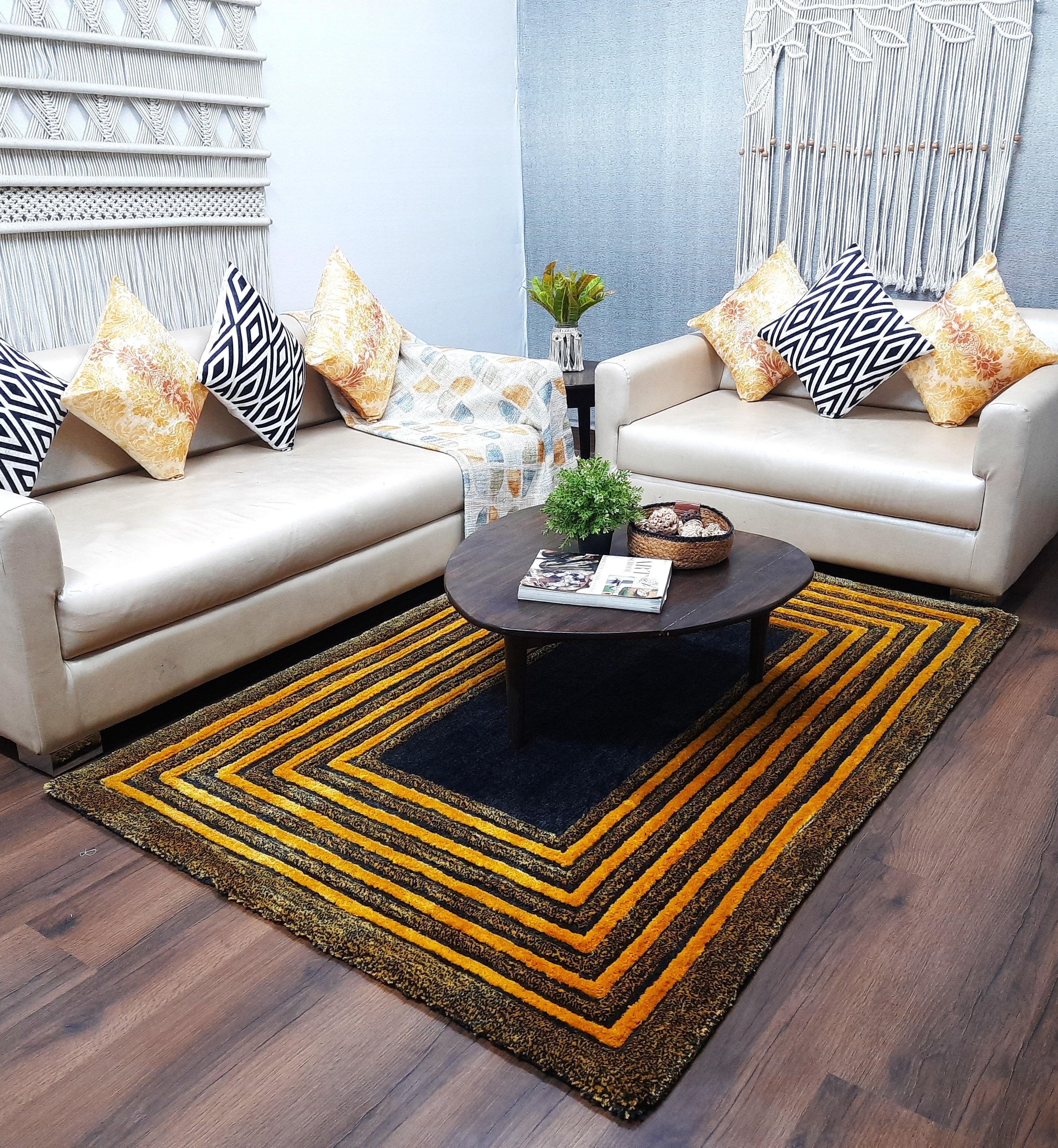 Avioni Artistry Collection|3D Modern Minimalist Multi-Color Abstract Living Room Rugs | Different Sizes | Carpet for Living Room