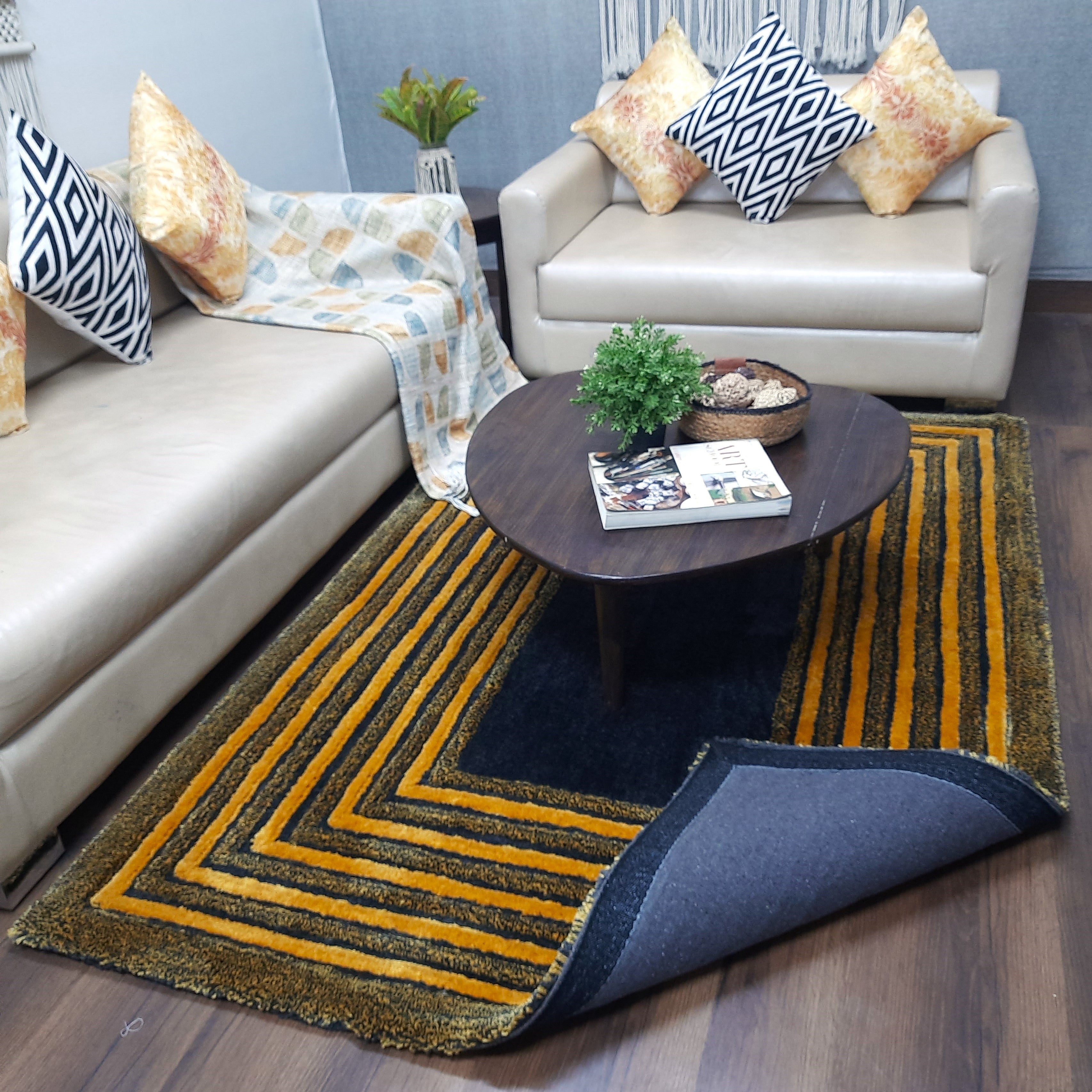 Avioni Artistry Collection|3D Modern Minimalist Multi-Color Abstract Living Room Rugs | Different Sizes | Carpet for Living Room