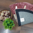 Avioni Divine Collection | Luxury Golden/Silver Touch Tufted Rug In Brightening Sun Soft And Plush Handmade Door Mats | Pooja Mats | BathMats -45 cms x 75 cms