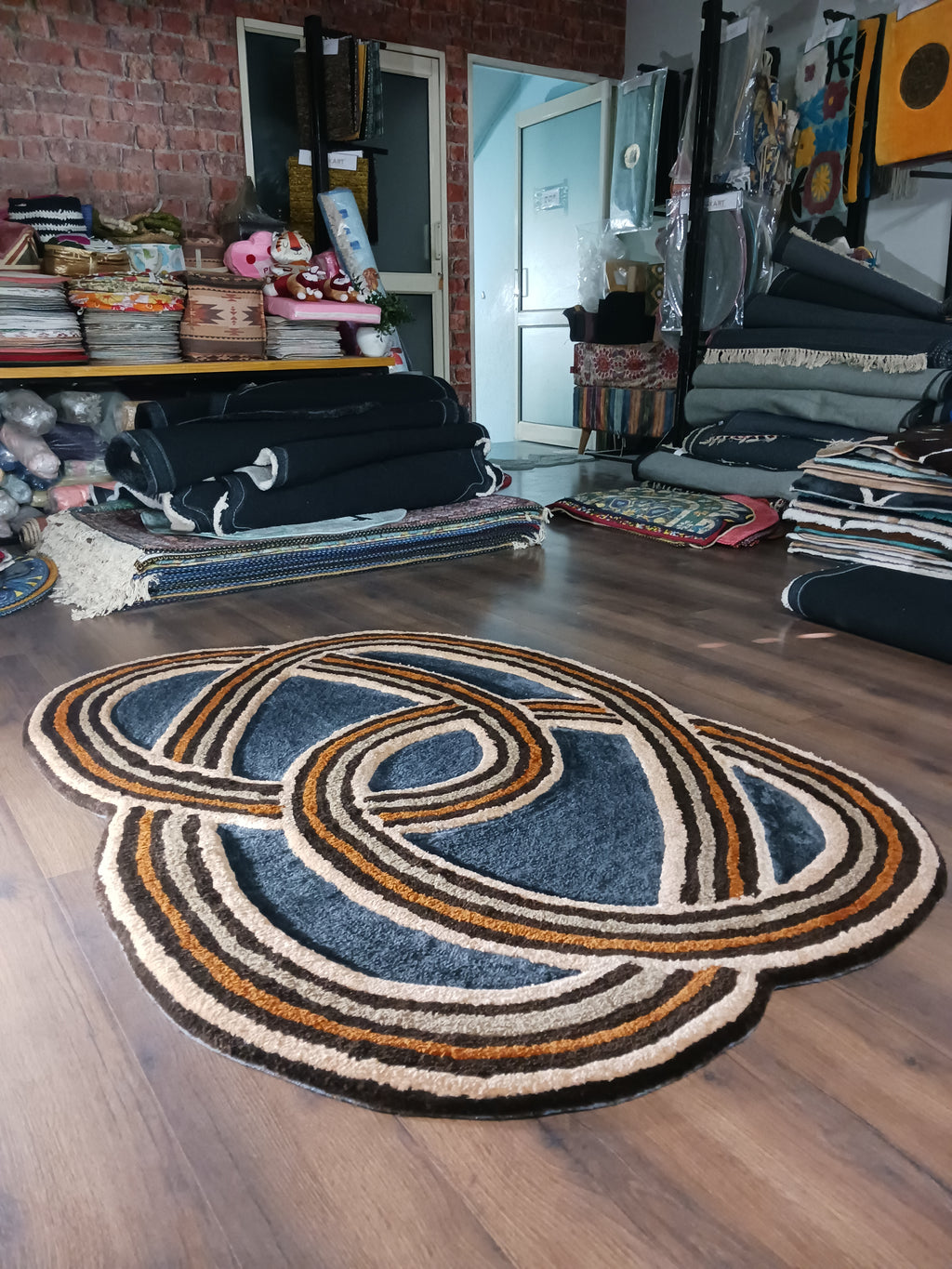 The Elevate Collection from Loomkart | The Cosmic Rings| Luxury Statement Carpets