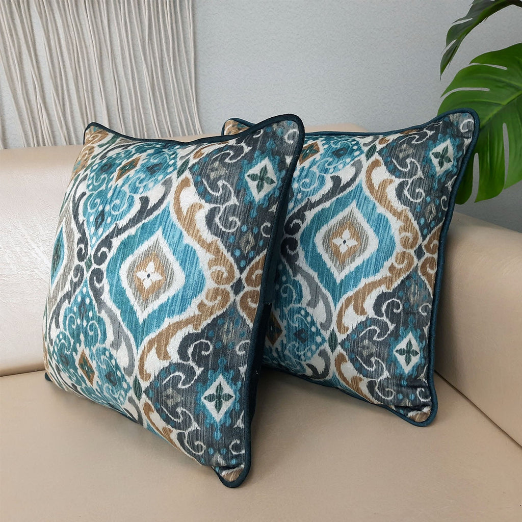 Cushion Cover  – Beautiful Traditional Design – 40cm x 40cm (~16″ x 16″)
