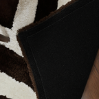 Avioni Home Atlas Collection - Moroccan Style Microfiber Carpet In  Dark Coffee & White| Soft, Non-Slip, Easy to Clean