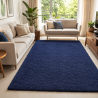 Avioni Atlas Collection- Micro Blue Plain Carpet -Different Sizes