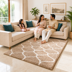 Avioni Atlas Collection- Micro Beige Moroccon Design Carpet -Different Sizes