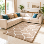 Avioni Atlas Collection- Micro Beige Moroccon Design Carpet -Different Sizes