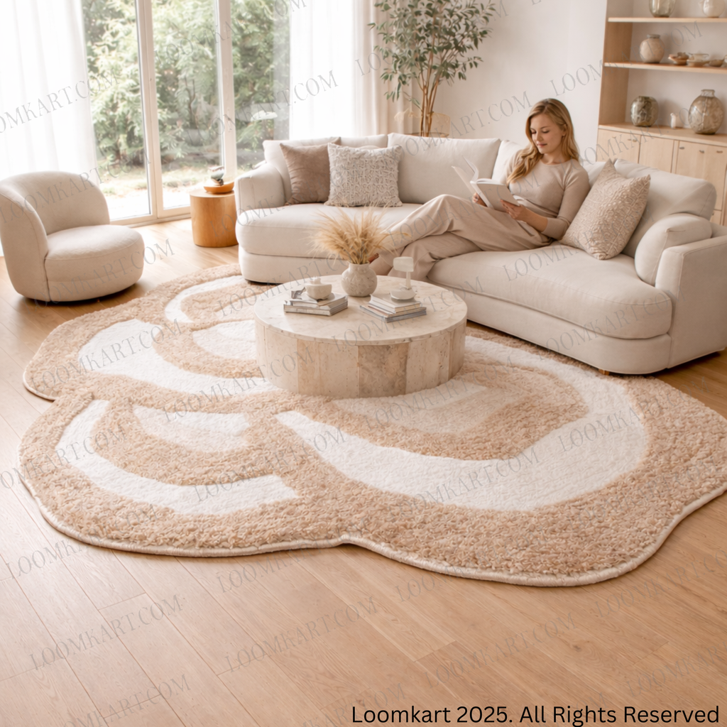 The Elevate Collection from Loomkart | The Earthstone Bloom| Luxury Statement Carpets