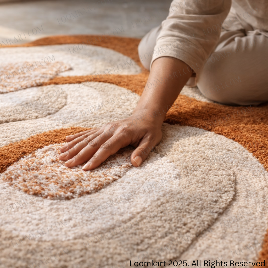 The Elevate Collection from Loomkart | Sunstone Petal | Luxury Statement Carpets