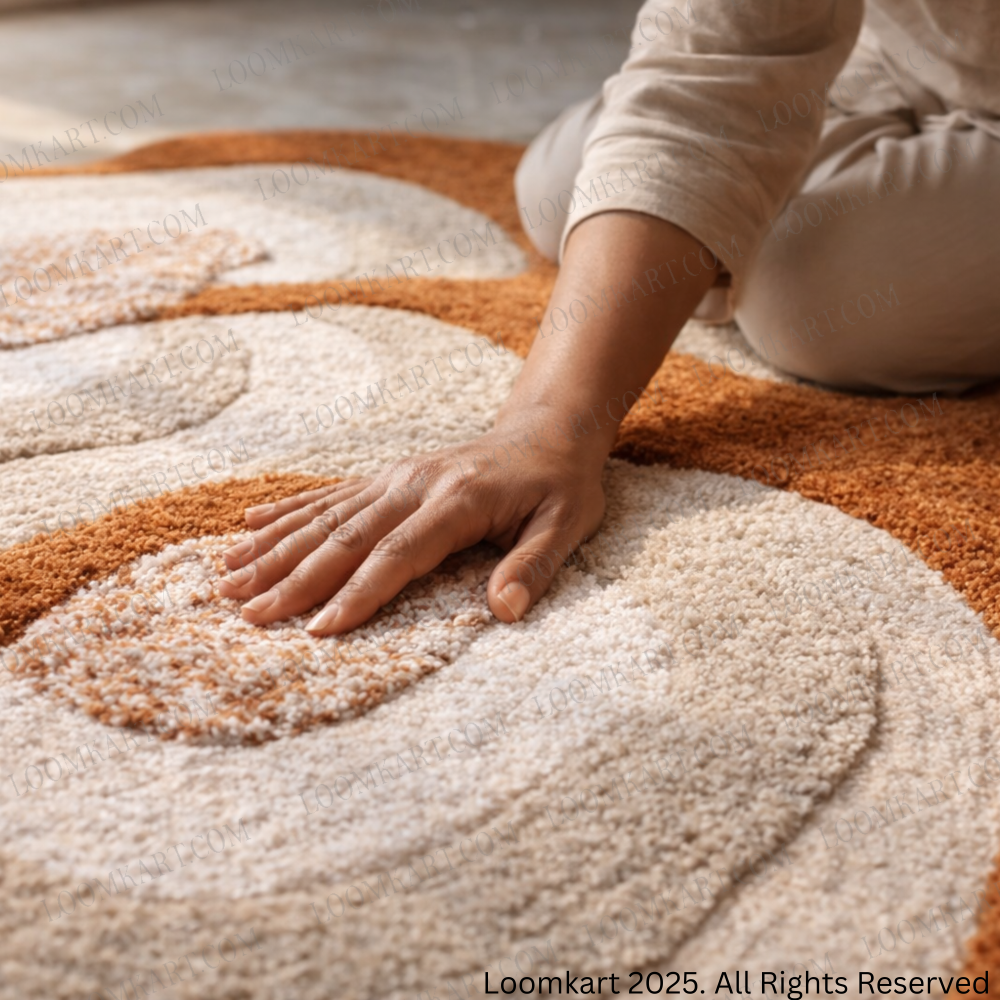 The Elevate Collection from Loomkart | Sunstone Petal | Luxury Statement Carpets