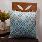 Riviera Collection-Cushion Covers In Glace Cotton For Regular Use –Traditional Design– 40cm x 40cm (~16″ x 16″) – Set of 5
