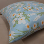 Riviera Collection-Cushion Covers In Glace Cotton For Regular Use –Bunch Of Flowers – 40cm x 40cm (~16″ x 16″) – Set of 5