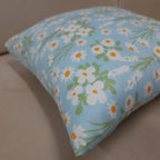 Riviera Collection-Cushion Covers In Glace Cotton For Regular Use –Bunch Of Flowers – 40cm x 40cm (~16″ x 16″) – Set of 5